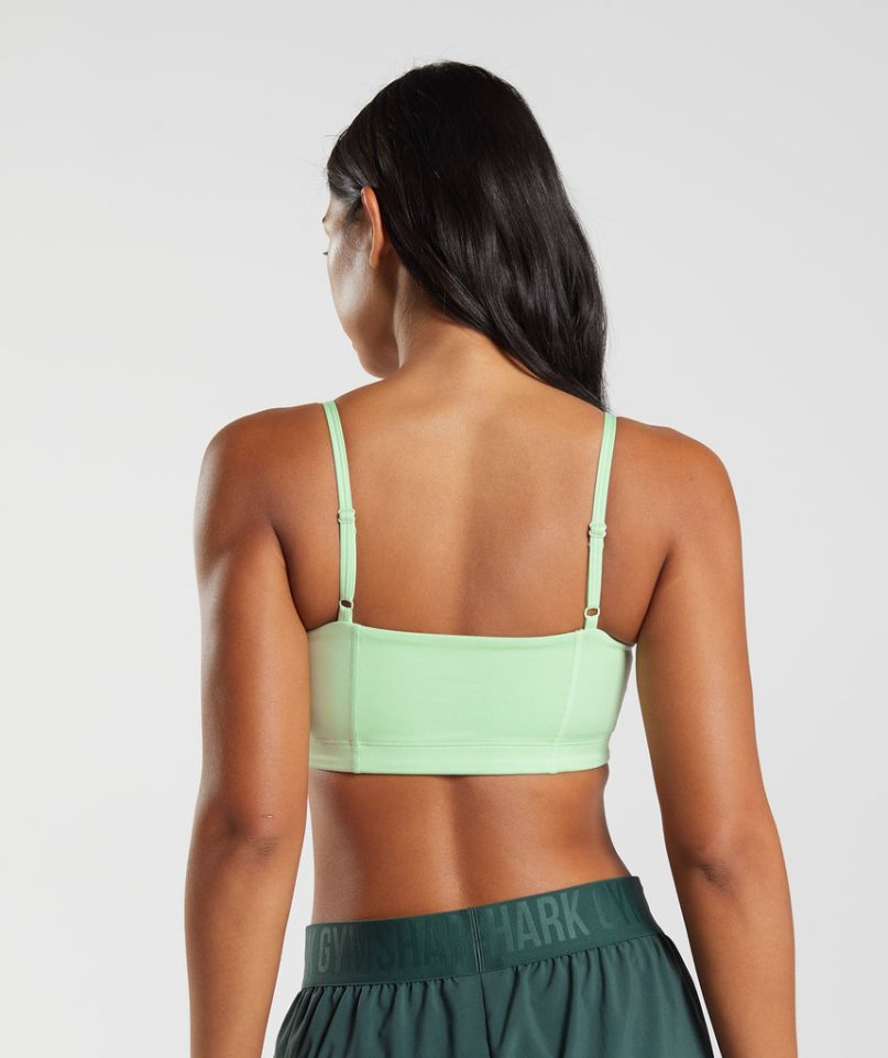 Women's Gymshark Bandeau Sports Bra Mint | NZ 6LIQBX